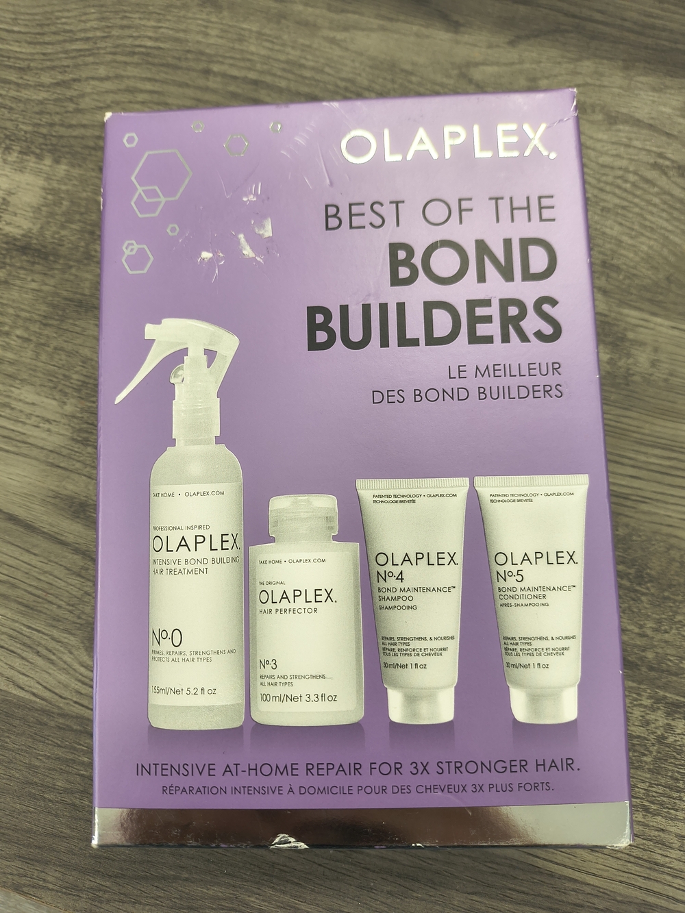 OLAPLEX Bond Builders Set in Purple and White